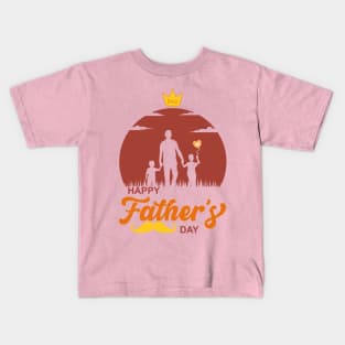 Fatherhood's Enduring Love: Honoring Dads Kids T-Shirt